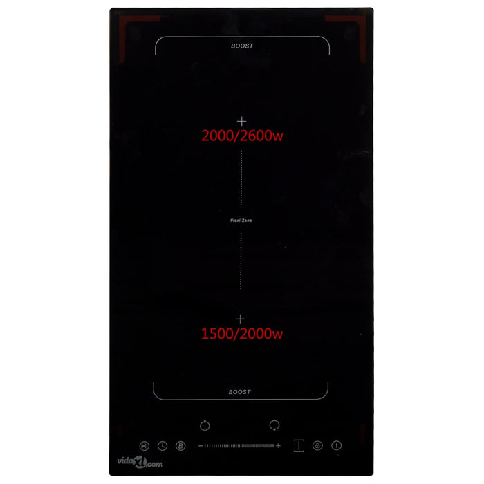 Plită inducție cu 2 arzătoare Flexizone, control tactil, 3500 W - WALTI WALTI