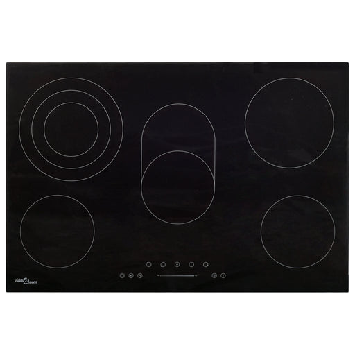 Plită ceramică cu 5 arzătoare, control tactil, 90 cm, 8500 W - WALTI WALTI