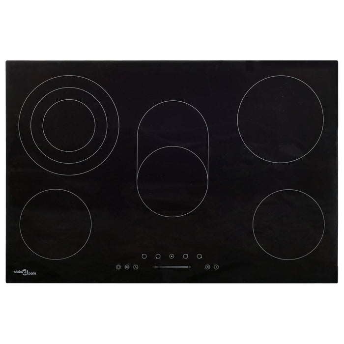 Plită ceramică cu 5 arzătoare, control tactil, 90 cm, 8500 W - WALTI WALTI