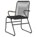 Scaune de grădină, 2 buc., negru, 58x59x85,5 cm, ratan PVC - WALTI WALTI