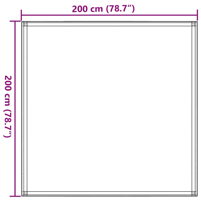 Covor pentru cort, antracit, 200x200 cm - WALTI WALTI