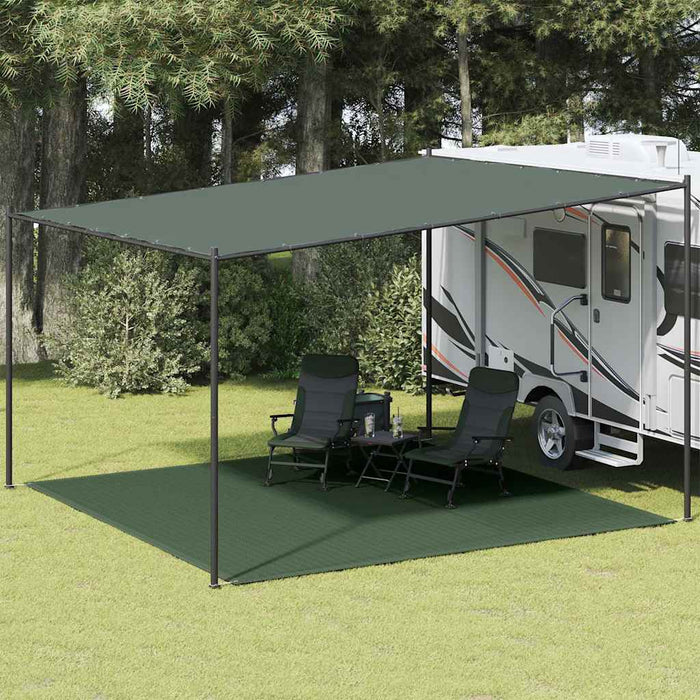 Covor pentru cort, verde închis, 400x400 cm, HDPE - WALTI WALTI