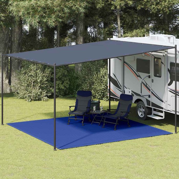 Covor pentru cort, albastru, 400x400 cm, HDPE - WALTI WALTI