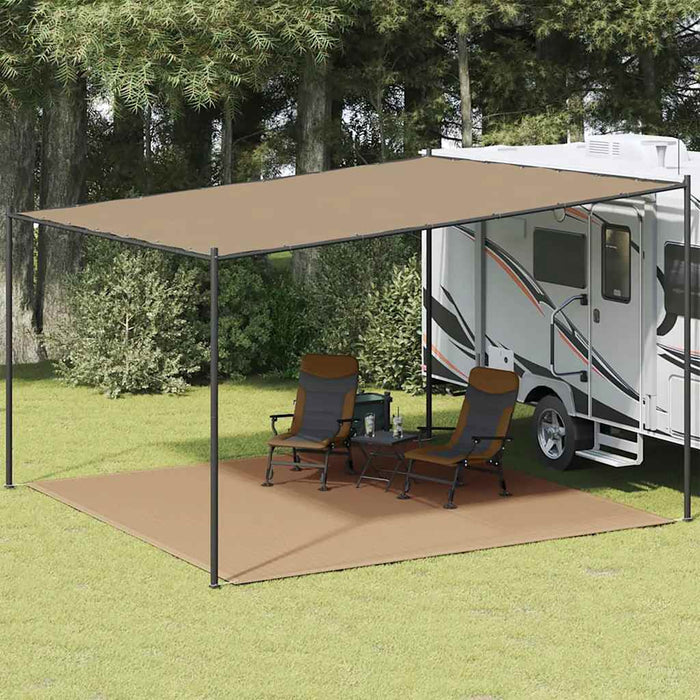 Covor pentru cort, gri taupe, 400x400 cm - WALTI WALTI
