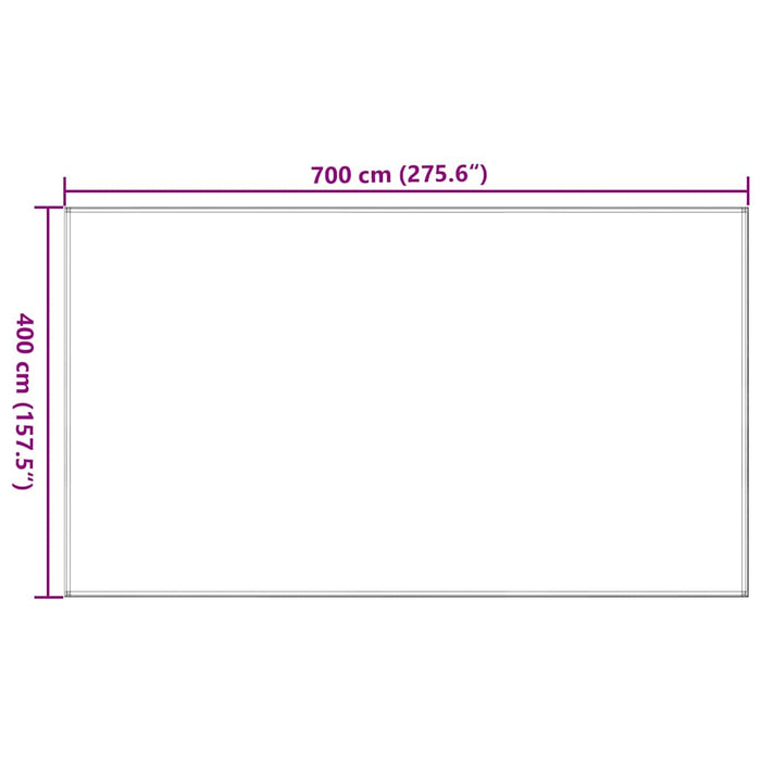Covor pentru cort, gri taupe, 400x700 cm, HDPE WALTI