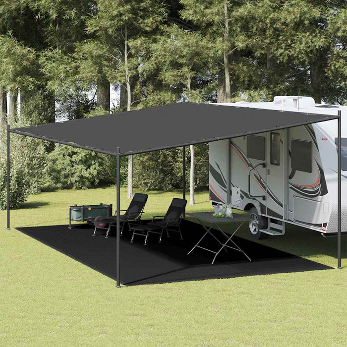 Covor de cort, negru, 400x700 cm, HDPE - WALTI WALTI