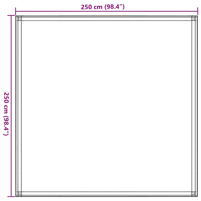 Covor pentru cort, maro, 250x250 cm - WALTI WALTI