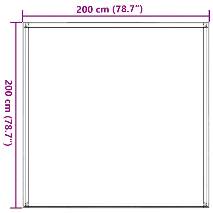 Covor pentru cort, antracit și alb, 200x200 cm - WALTI WALTI