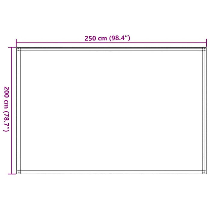 Covor pentru cort, antracit și alb, 250x200 cm - WALTI WALTI