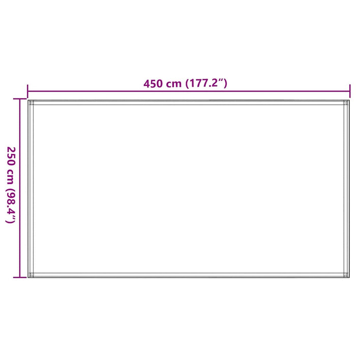 Covor pentru cort, antracit și alb, 250x450 cm WALTI