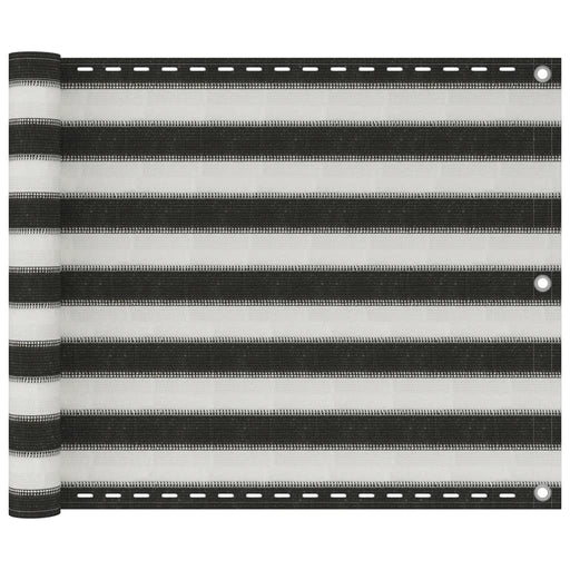 Paravan pentru balcon, antracit și alb, 75 x 300 cm, HDPE - WALTI WALTI