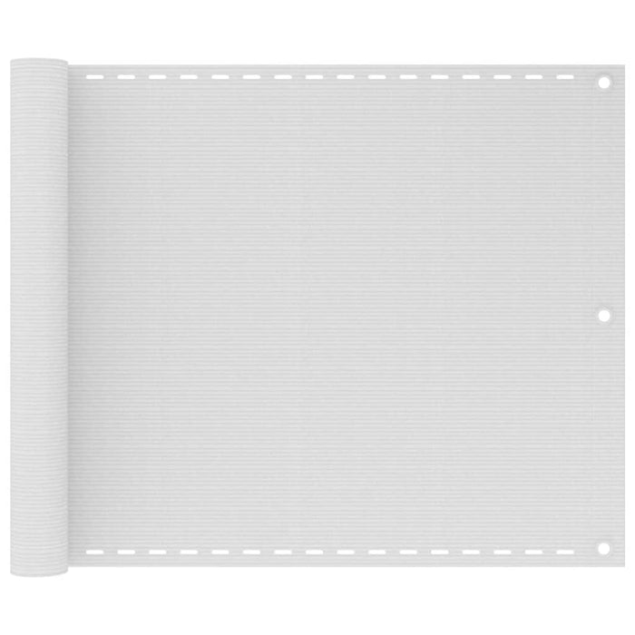Paravan de balcon, alb, 75x300 cm, HDPE WALTI