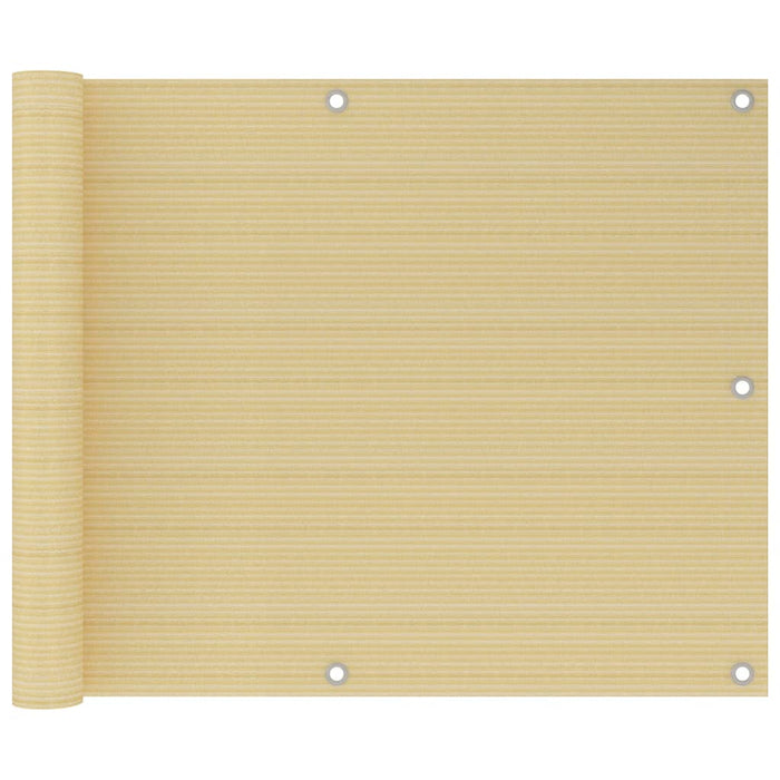 Paravan de balcon, bej, 75x300 cm, HDPE WALTI