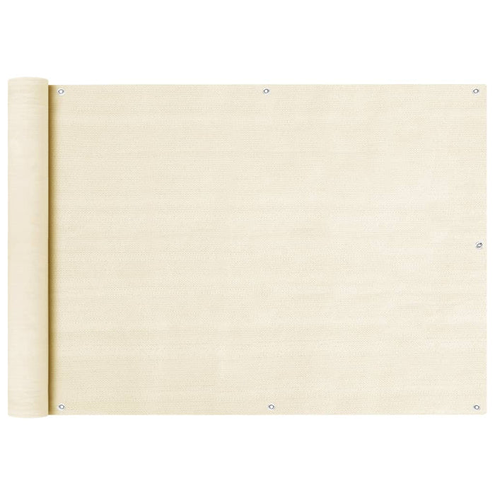 Paravan pentru balcon, crem, 75 x 400 cm, HDPE WALTI