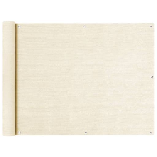 Paravan de balcon, crem, 90 x 600 cm, HDPE - WALTI WALTI