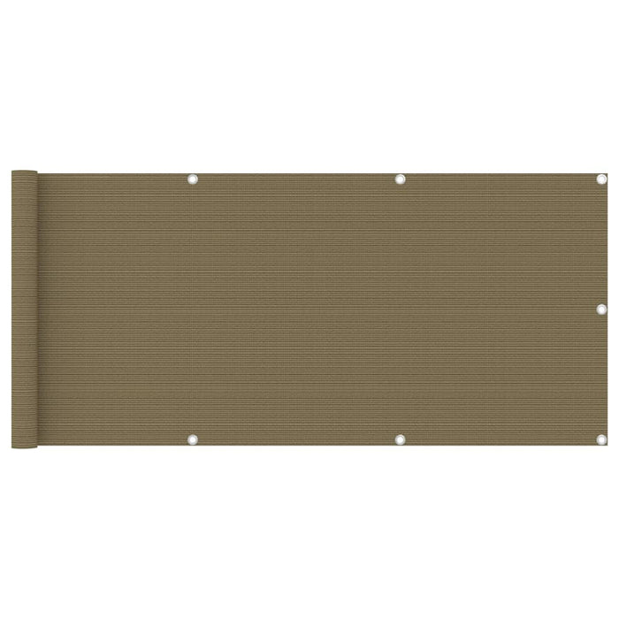 Paravan pentru balcon, gri taupe, 75x400 cm, HDPE WALTI