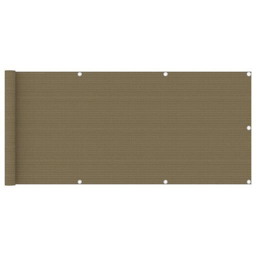 Paravan pentru balcon, gri taupe, 75x600 cm, HDPE - WALTI WALTI