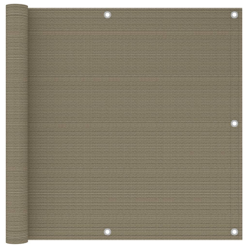 Paravan de balcon, gri taupe, 90x300 cm, HDPE - WALTI WALTI