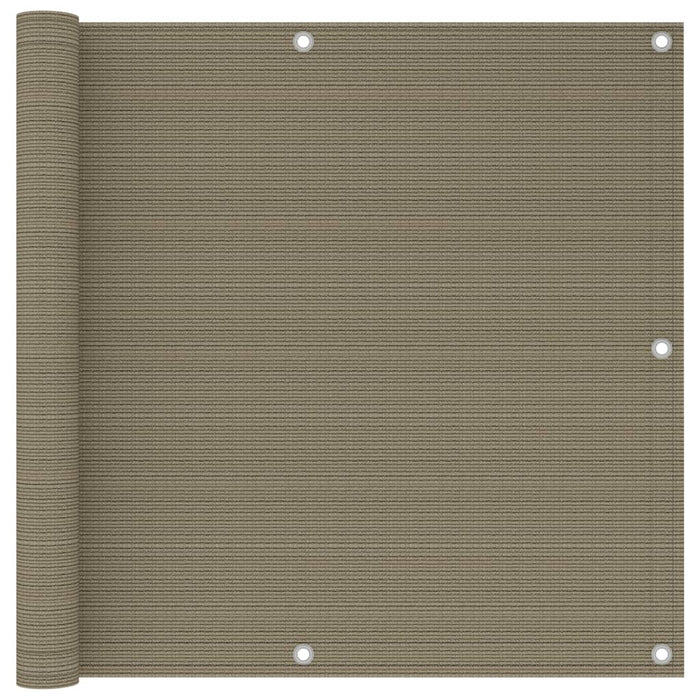 Paravan de balcon, gri taupe, 90x300 cm, HDPE WALTI