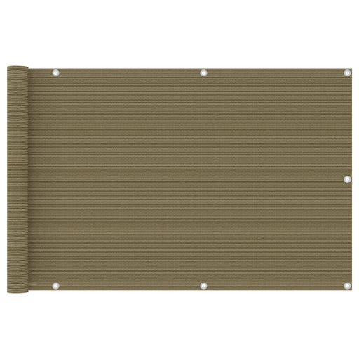 Paravan de balcon, gri taupe, 90x400 cm, HDPE - WALTI WALTI