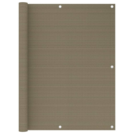 Paravan de balcon, gri taupe, 120x500 cm, HDPE - WALTI WALTI