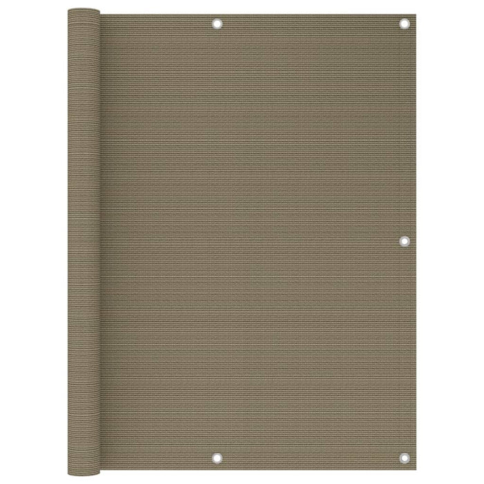 Paravan de balcon, gri taupe, 120x500 cm, HDPE WALTI