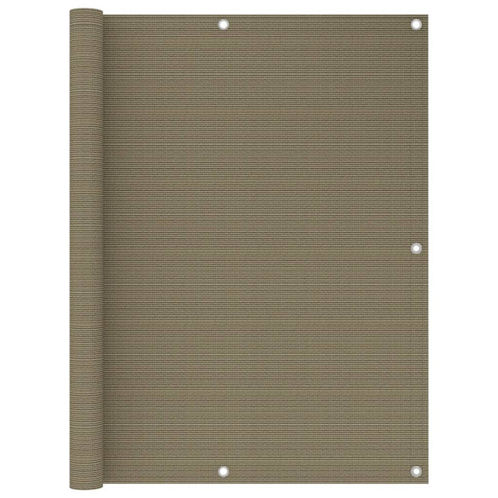 Paravan de balcon, gri taupe, 120x600 cm, HDPE WALTI