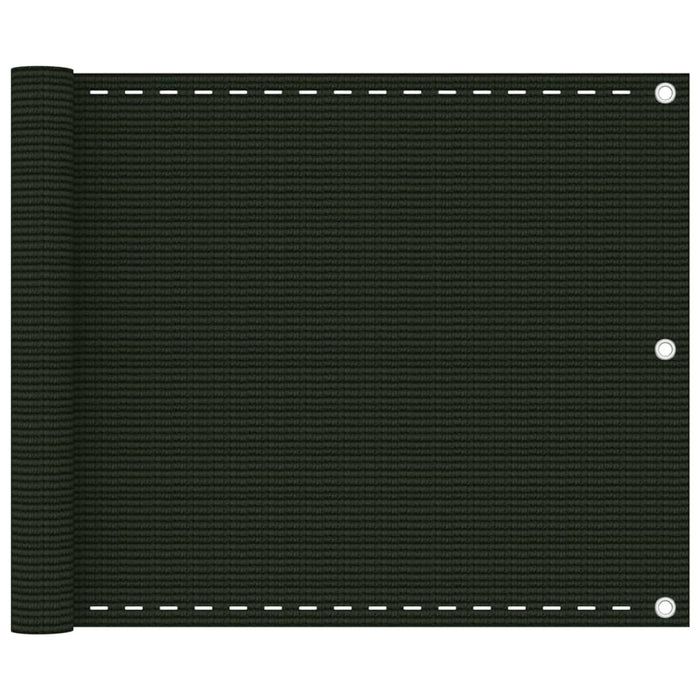 Paravan pentru balcon, verde închis, 75x600 ,HDPE WALTI