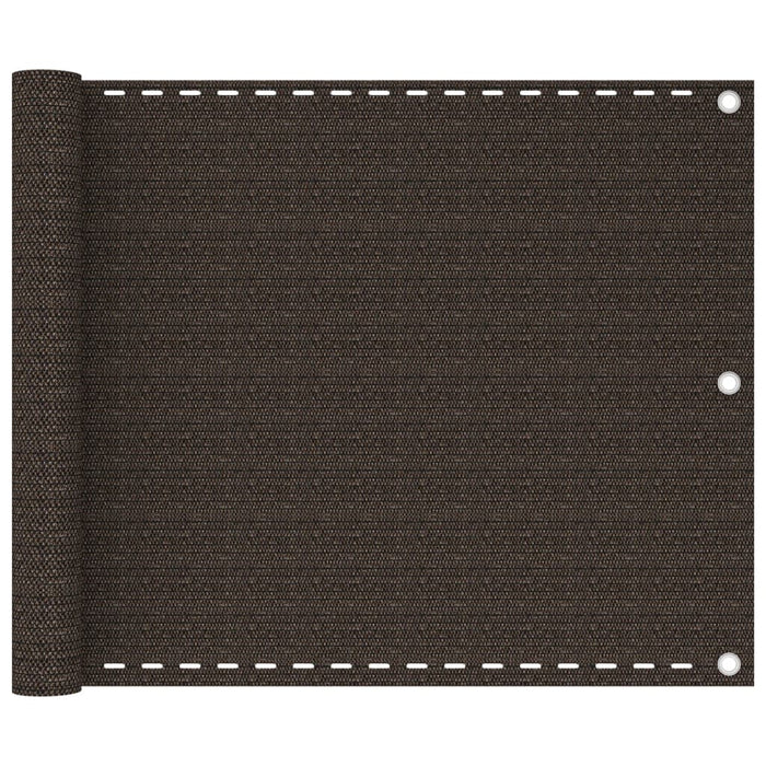 Paravan de balcon, maro, 75x300 cm, HDPE WALTI