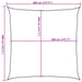 Pânză parasolar, antracit, 4 x 4 m, HDPE, 160 g/m² - WALTI WALTI