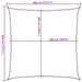 Pânză parasolar, antracit, 4,5 x 4,5 m, HDPE, 160 g/m² - WALTI WALTI