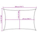 Pânză parasolar, antracit, 2 x 3 m, HDPE, 160 g/m² - WALTI WALTI