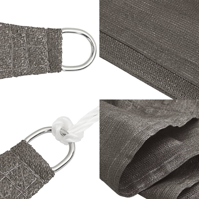 Pânză parasolar, antracit, 3,5x4,5 m, HDPE, 160 g/m² - WALTI WALTI