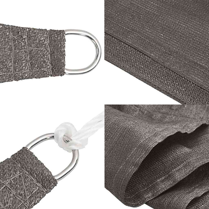 Pânză parasolar, antracit, 3,5x5 m, HDPE, 160 g/m² WALTI