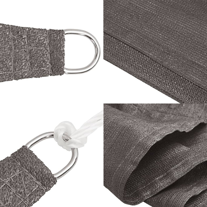 Pânză parasolar, antracit, 6x8 m, HDPE, 160 g/m² - WALTI WALTI