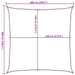 Pânză parasolar, bej, 6x6 m, HDPE, 160 g/m² - WALTI WALTI