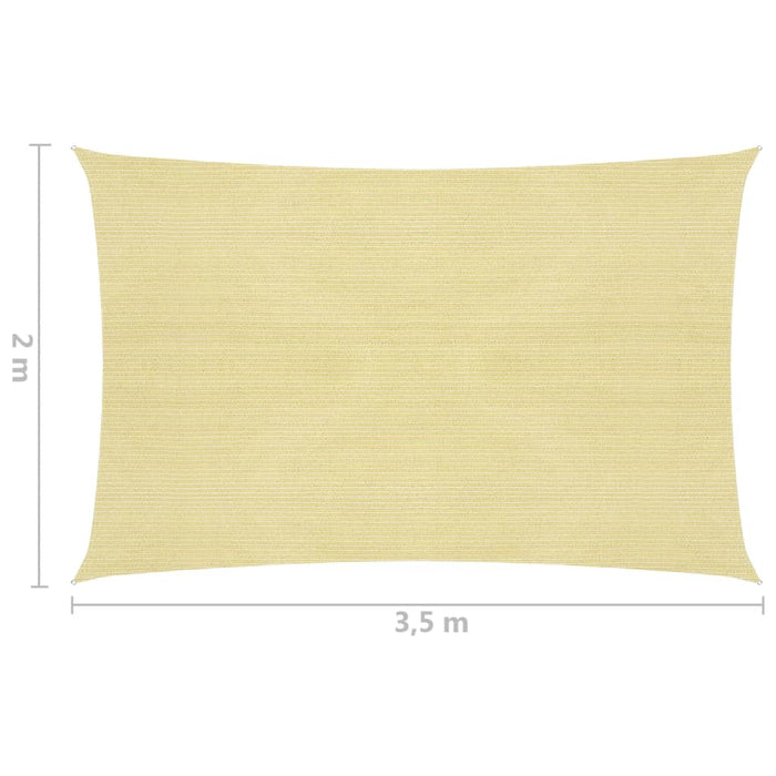 Pânză parasolar, bej, 2x3,5 m, HDPE, 160 g/m² - WALTI WALTI