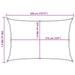 Pânză parasolar, bej, 2,5x3,5 m, HDPE, 160 g/m² - WALTI WALTI