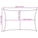 Pânză parasolar, bej, 3 x 4,5 m, HDPE, 160 g/m² - WALTI WALTI