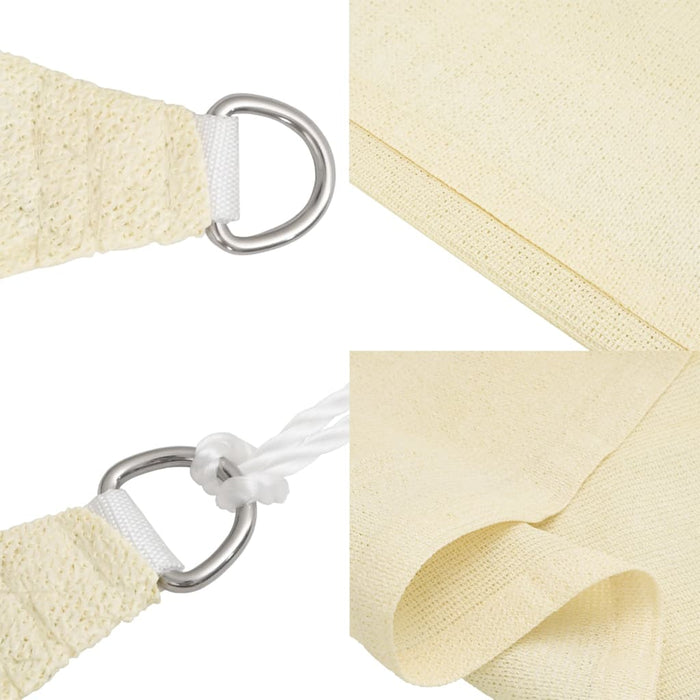 Pânză parasolar, crem, 7 x 7 m, 160 g/m², HDPE - WALTI WALTI