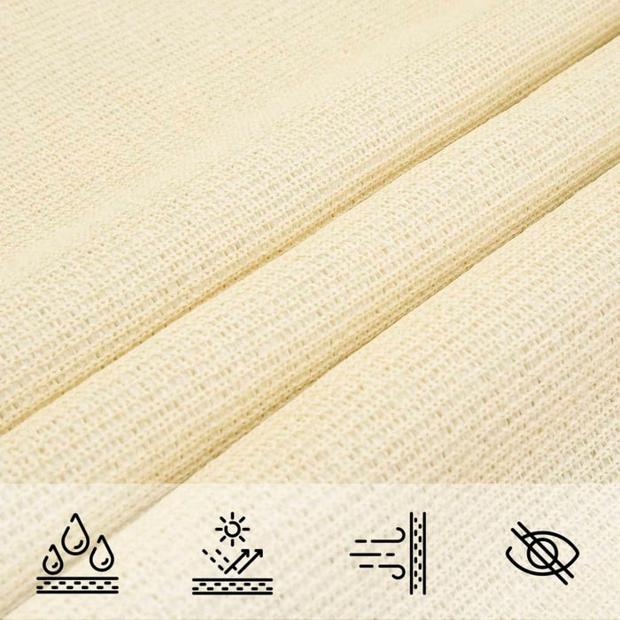 Pânză parasolar, crem, 7 x 7 m, 160 g/m², HDPE - WALTI WALTI