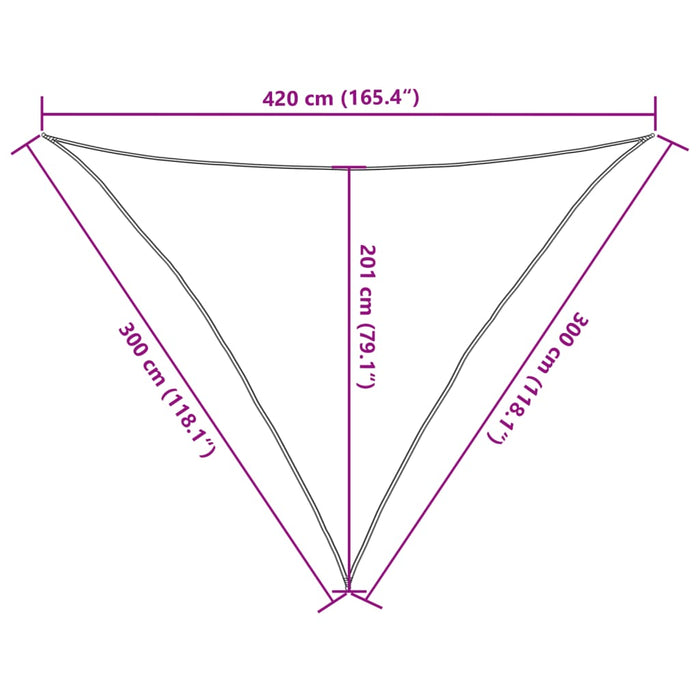 Pânză parasolar, crem, 3x3x4,2 m, HDPE, 160 g/m² - WALTI WALTI