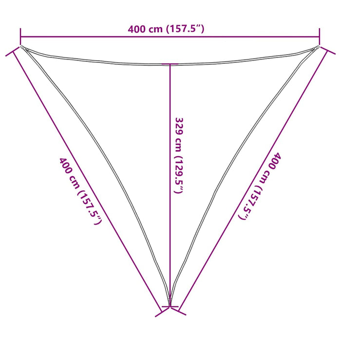 Parasolar, crem, 4x4x4 m, HDPE, 160 g/m² WALTI