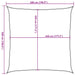 Pânză parasolar, alb, 5x5 m, HDPE, 160 g / m² - WALTI WALTI