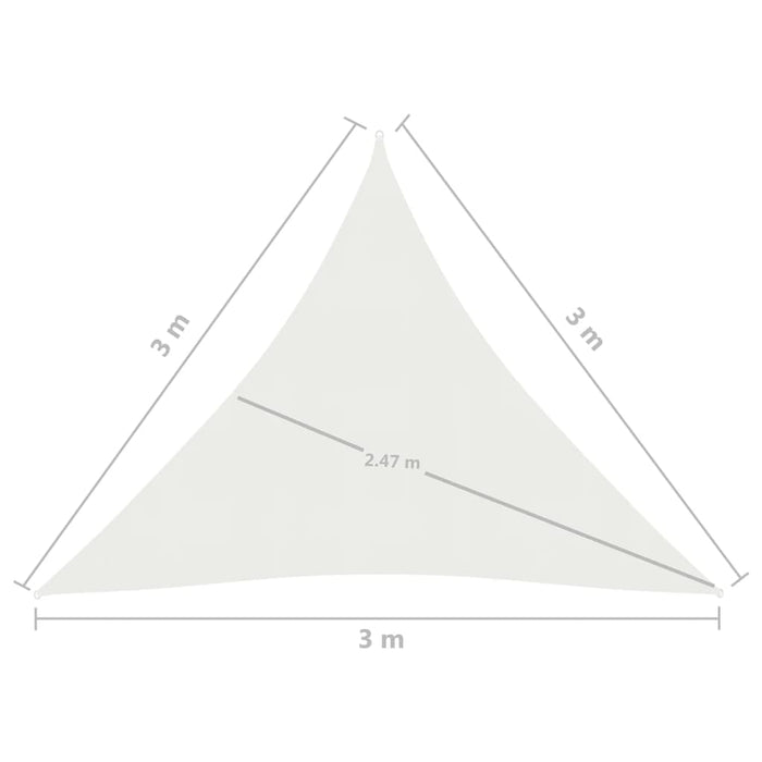 Parasolar, alb, 3x3x3 m, HDPE, 160 g/m² - WALTI WALTI