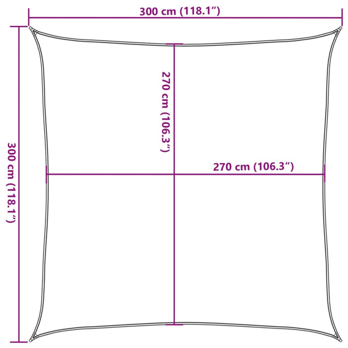 Pânză parasolar, verde deschis, 160 g / m² , 3x3 m ,HDPE - WALTI WALTI