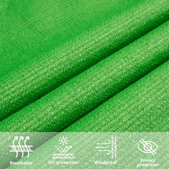 Pânză parasolar, verde deschis, 3,6 x 3,6 m, HDPE, 160 g/m² - WALTI WALTI