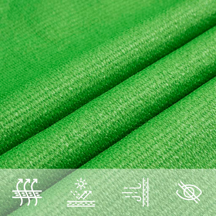 Pânză parasolar, verde deschis, 3x4x5 m, HDPE, 160 g/m² WALTI