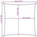 Pânză parasolar, gri taupe, 2 x 2 m, HDPE, 160 g/m² - WALTI WALTI
