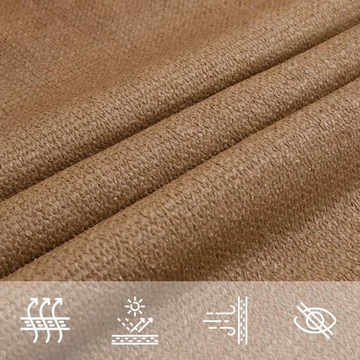 Pânză parasolar, gri taupe, 2,5 x 2,5 m, HDPE, 160 g/m² - WALTI WALTI